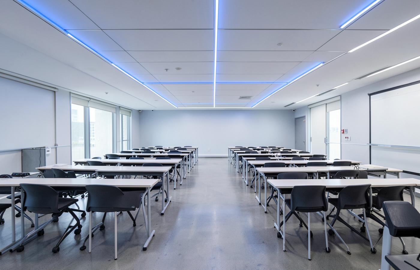 Sala de capacitación de la sede de ISEPRI